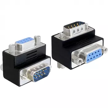 Delock Adapter D-Sub 9 Pin Isane Emane 270° Nurkne Must 65265