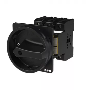 Eaton P3-100/V/SVB-sw Peakommutatsioonilüliti, 3-pooluseline + N, 100 A, 690 V AC, IP65, must pöördnupp 064976