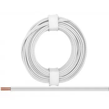Donau Elektronik 218-55 paindkaabel 2 x 0,14 mm² valge 5 m