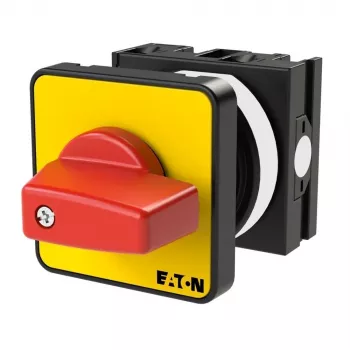 Eaton T0-1-102/E-RT Nukk-lüliti, 2-pooluseline, 20 A, esipaneelile paigaldatav, punane/kollane 009046