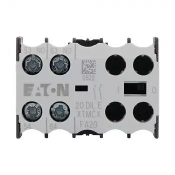 Eaton 20DILE abikontaktiplokk, 45 x 86 x 58 mm, -25 kuni 50 °C, must/valge 010208