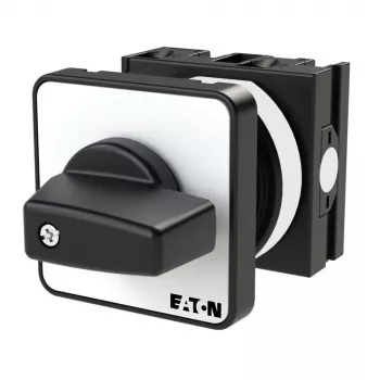 Eaton T0-1-15401/E Nukk-lüliti, 1-pooluseline, 20 A, 690 V AC, esipaneelile paigaldatav, must pöördnupp, IP65 038854