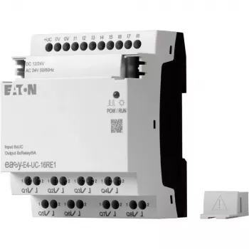 Eaton EASY-E4-UC-16RE1 easyE4 juhtrelee, 8 DI, 4 AI, 8 releeväljundit, Ethernet, LCD, DIN-liist