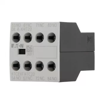 Eaton DILA-XHIT22 abikontaktiplokk, 2NO+2NC, esipaneelile kinnitatav, kruviklemmid, must/valge 101044