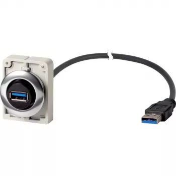 Eaton M30C-FUSB-60 paneelipaigaldusega USB 3.0 Type A pesa 1,5 m kaabliga, metallist esirõngas Y7-187084
