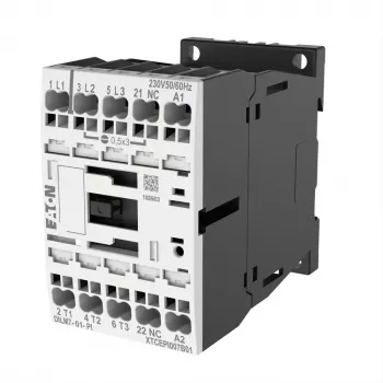 EATON DILM7-01(24VDC) jõukontaktor 3-pooluseline 400V 3kW 1NC 24VDC 199228