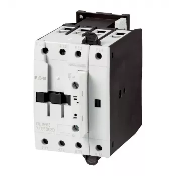Eaton DILMP63 jõukontaktor, 3-pooluseline, 63 A, 230 V AC 50 Hz / 240 V AC 60 Hz mähis, 1 NO + 1 NC, IP00 109855