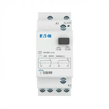 Eaton Z-S109/WW impulsslüliti, DIN-liinile, 2 ümberlülituskontakti, 16 A, 230 V AC mähis 265314