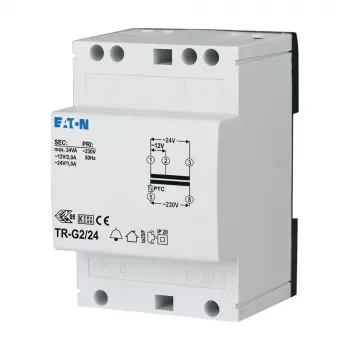 Eaton 272484 TR-G2 uksekella trafo 230V kuni 12-24V AC 2-1A DIN-liinile