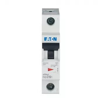 Eaton FAZ-C16/1 miniatuurne kaitselüliti (MCB), 1-pooluseline, 16 A, C-karakteristikuga 278561