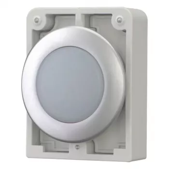 Eaton RMQ-Titan lameda ümara kujuga märgutule pea, valge lääts, kroomitud raam, M30C-FL-W 183287