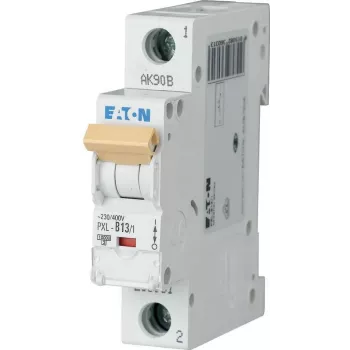 Eaton PXL-C13/1 miniatuurne kaitselüliti (MCB), 1-pooluseline, 13 A, C-karakteristik, 6 kA, DIN-liistule 236057