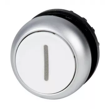 Eaton M22-DR-W-X1 lame nupuaktuaator, valge, fikseeruv, märgistuseta, ümar lääts, 22 mm, IP67 216634