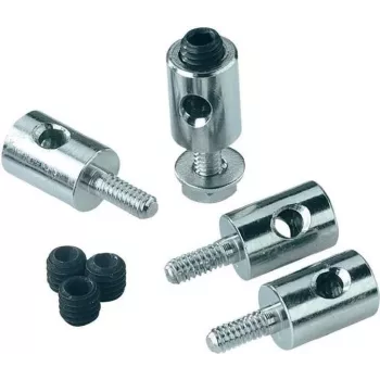 Reely tõmbevarda ühendusdetail juhtmetele, Bowdeni trossidele, tõmbevarrastele kuni 2 mm läbimõõduga (10 tk, must) 180281