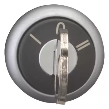 Eaton M22-WRS3-MS2 võtmega valikulüliti, 3 asendit, fikseeritud, must aktuaator, titaanist ääris, 22,5 mm 111773