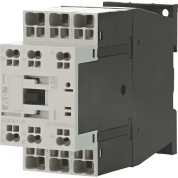 Eaton DILM38-11(RDC24) 3-pooluseline kontaktor, 38 A AC-3, 24 V DC mähis, 1NO+1NC 199298