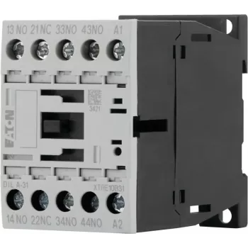 Eaton DILA-31 abikontaktor, 230 V AC mähis, 3 NO + 1 NC, kruviklemmid, 1,6 kW