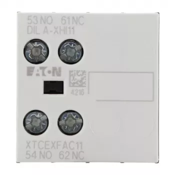 Eaton DILA-XHI11 276421 abikontaktiplokk, 45 x 117 x 68 mm, -25 kuni 60 °C, must/valge