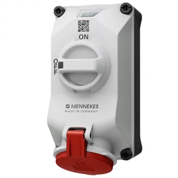 MENNEKES DUOi 32A 5-pooluseline 6h 400V IP44 seinale kinnitatav pistikupesa 5613506G