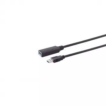 S/CONN maximum connectivity aktiivne USB-C–USB-A pikenduskaabel, USB 3.0, 5 Gbps, 5 m 13-39055