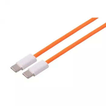 S CONN MAXIMUM CONNECTIVITY USB-C laadimiskaabel, 2.0, 240W, oranž, tekstiil, 1m (14-22027)
