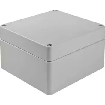Bopla universaalne korpus 180 x 180 x 101 mm, survevalu aluminium, hõbedane-hall RAL 7001, IP66, A 127 01127000.H