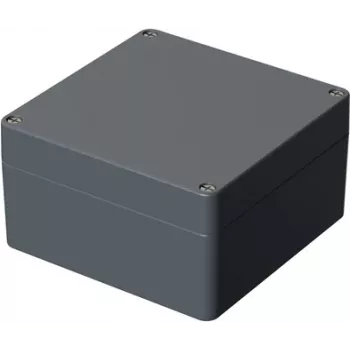 Bopla universaalne korpus 180 x 180 x 101 mm, survevalu aluminium, hõbedane-hall RAL 7001, IP66, A 127 01127000.H