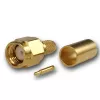 Telegärtner SMA kaabli pistik Crimp/Solder G01, RG-58C/U, kuldne, 1 tk (J01150A0041Z)