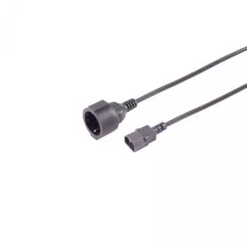 S CONN MAXIMUM CONNECTIVITY IEC C14 - CEE 7/3 adapterkaabel, 1mm², UPS, 0,3m 09-07305