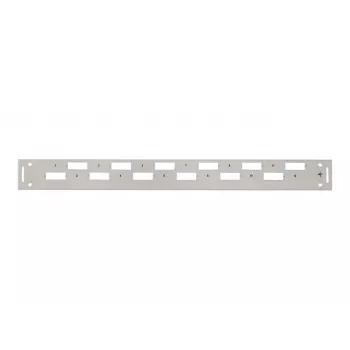 TELEGÄRTNER H02025A0356 1U 19-tolline racki esikaas, hall RAL 7035