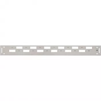 TELEGÄRTNER H02025A0356 1U 19-tolline racki esikaas, hall RAL 7035