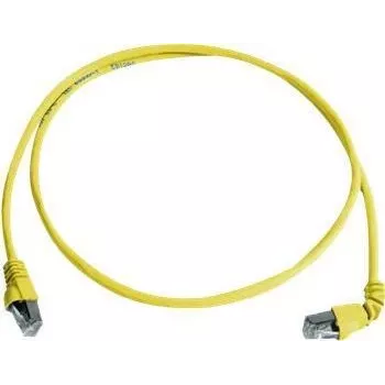Telegärtner 100008019 CAT 6a S/FTP patchkaabel, RJ45, 1 m, kollane, LSZH, tuleaeglustiga