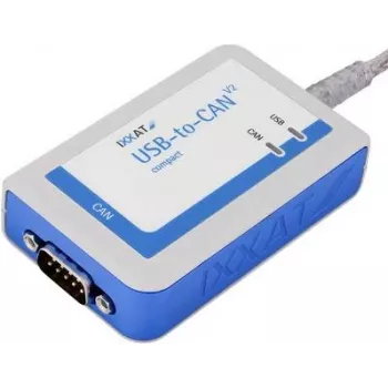 IXXAT USB-to-CAN V2 compact liides, galvaaniliselt isoleeritud, 1x CAN/CAN FD, USB 2.0, D-Sub 9 1.01.0281.12001