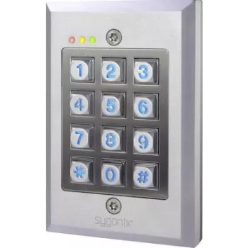 Sygonix SY-3118492 IP65 klaviatuuriga koodilukk pealepandav/peidetud paigaldusega valgustatud klaviatuuriga
