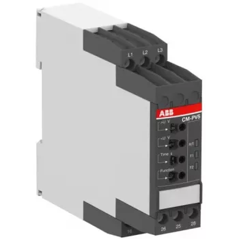 ABB CM 3-faasiline valverelee, 2 C/O, 300-500 V AC, 0,1-30 s 1SVR730794R3300
