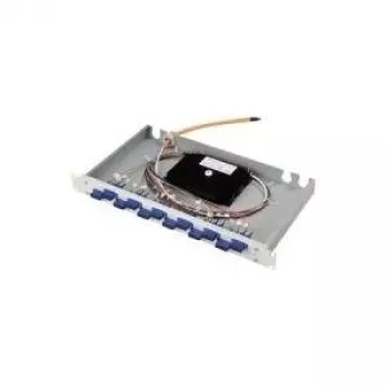 TELEGÄRTNER 19-tolline 1U fiiberoptiline patch-paneel eco, 12x ST duplex-pesa, 12x ST pigtail-kaablit, OM2 50/125 multimode, eelnevalt kokku pandud, rack-mount, must H02030B9000