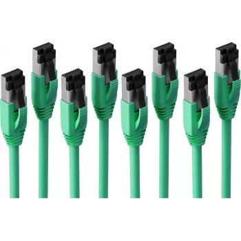 S CONN MAXIMUM CONNECTIVITY BASIC-S Cat. 8.1 F/FTP PIMF LSZH paigalduskaabel, roheline, 7,5 m, 4-pakk SC08-41063-4