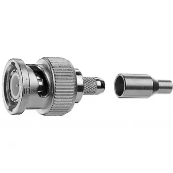 Telegärtner BNC kaabli pistik, krimps, G04, 75 Ohm, krimps/krimps, Standard, A2505, G04 (RG-179B/U) - 1 tk