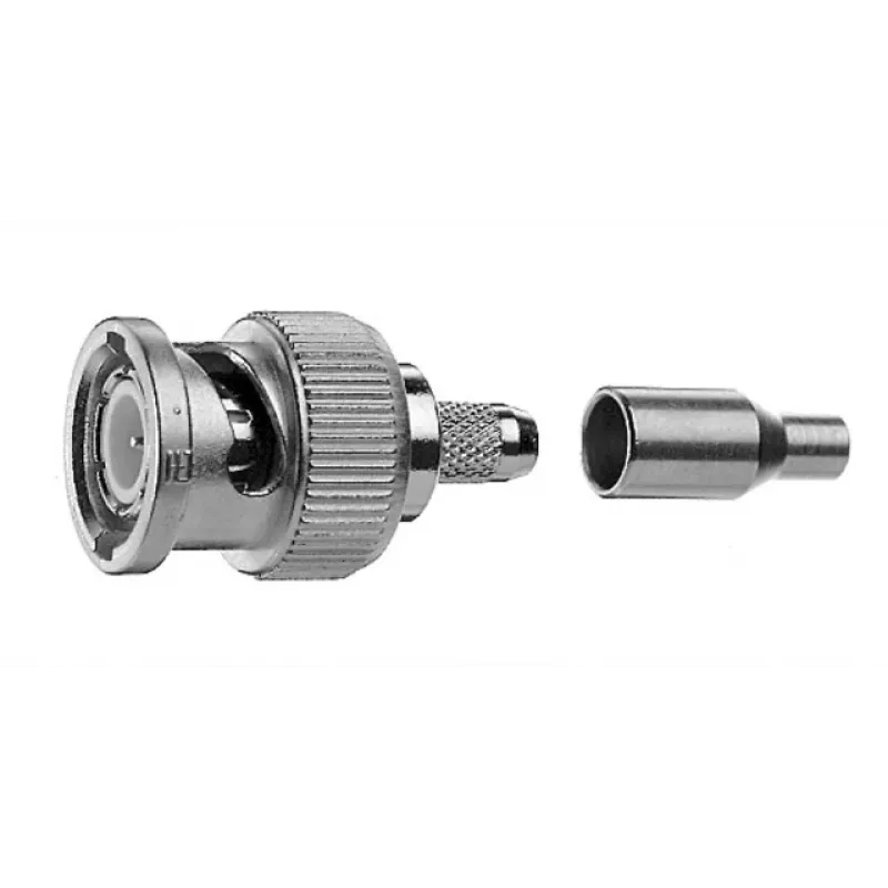 Telegärtner BNC kaabli pistik, krimps, G04, 75 Ohm, krimps/krimps, Standard, A2505, G04 (RG-179B/U) - 1 tk