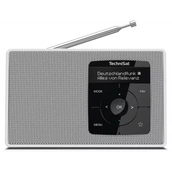 TechniSat DIGITRADIO 2 lauaraadio DAB+ FM Bluetooth äratuskell Valge 0001/3910