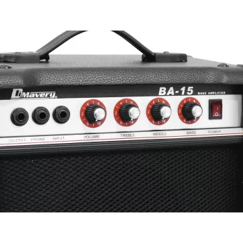 DIMAVERY BA-15 15W bassikomplekt võimendi must 26363005