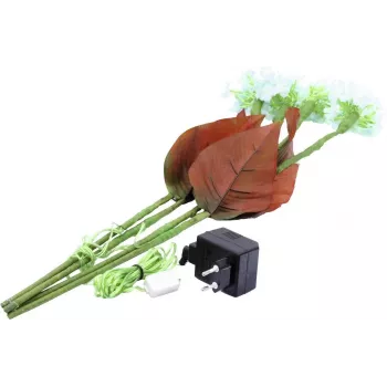 EUROPALMS Kunstlik hortensia 100 sooja valge LED-iga, valged õied, 60 cm 83330300