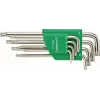 Stahlwille 10771/8 kuulotsaga Torx L-kujuliste võtmete komplekt, 8 osa (T9-T40) 96432700