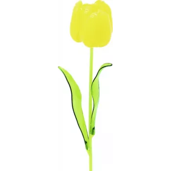 EUROPALMS Crystal Tulip Kunstlill, kollane, 61 cm, 12 tk pakk 82600207