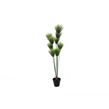 EUROPALMS Kunstlik Papüürus Taim, 150cm, Roheline, Mustas Potis 82600223