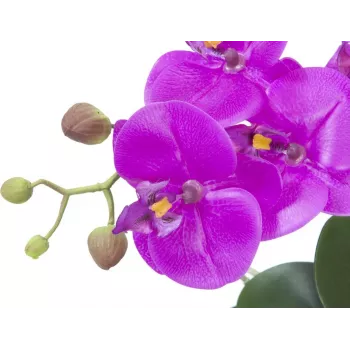 EUROPALMS Kunstlik Orhidee Kompositsioon 4, Valge Phalaenopsis Keraamilises Potis, 60 cm 82530349