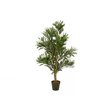EUROPALMS Oleander Tree, Kunsttaim, Valge, 120 cm (82507246)