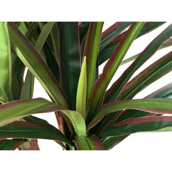 EUROPALMS Dracena kunsttaim, 120 cm, looduslik puutüvi, rohelised tekstiillehed, must plastikust pott 82505779