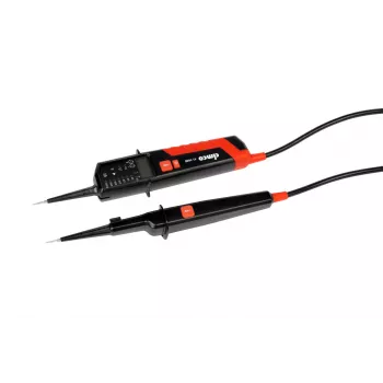 CIMCO 111438 kahepooluseline pingetester CAT IV 600 V / CAT III 1000 V LED/LCD-ekraaniga, järjepidevuse, faasijärjestuse, takistuse ja sageduse mõõtmine, IP64