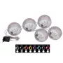 EUROPALMS LED lumesupp 8cm, must, 5-pakk (83501236)
